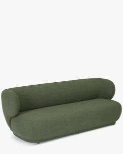 Canapé 3 places, Vert kaki bouclé, L220 Giulia