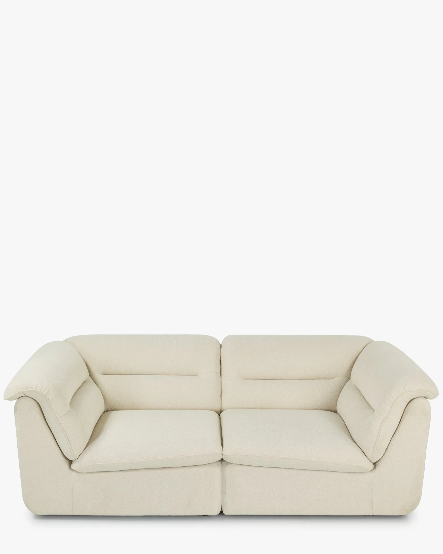Canapés 2 places modulable, Beige sahara Pulp