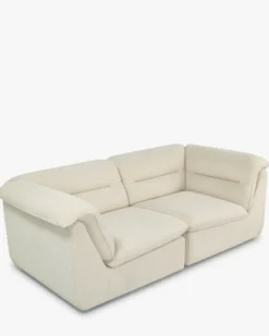 Canapés 2 places modulable, Beige sahara Pulp