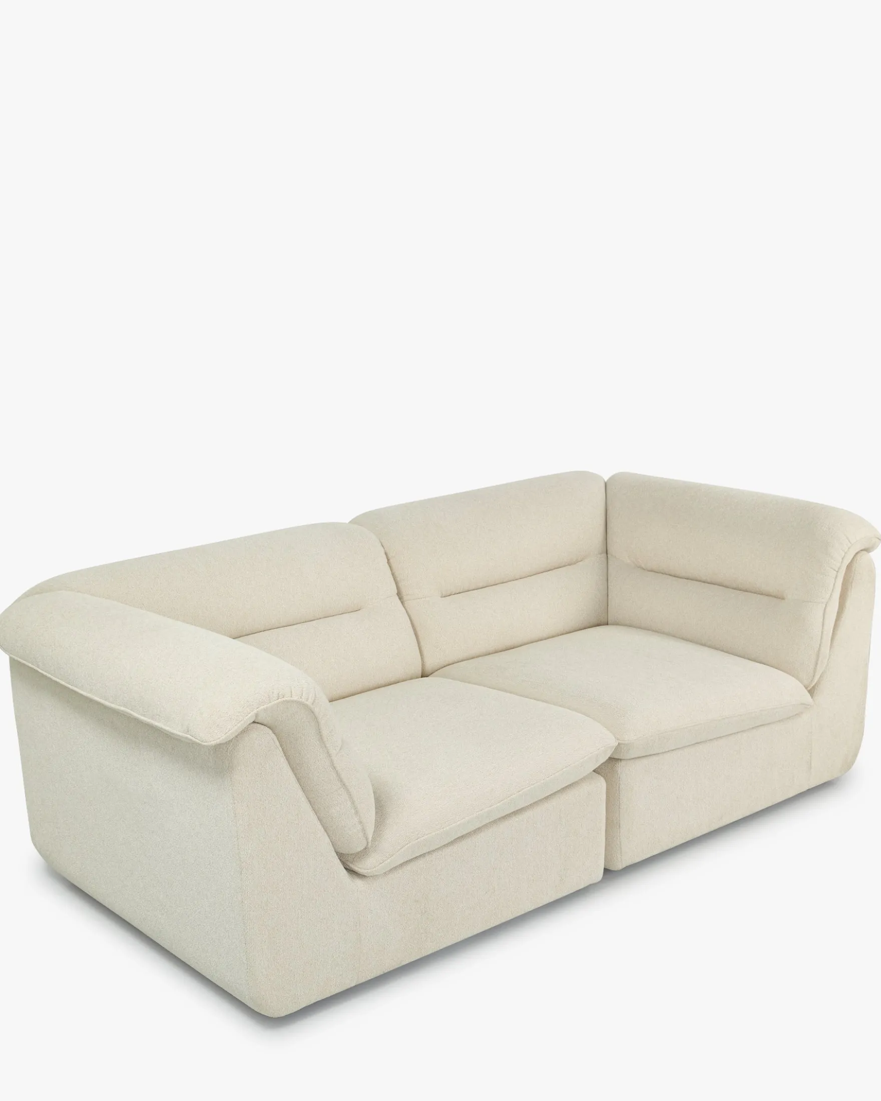 Canapés 2 places modulable, Beige sahara Pulp