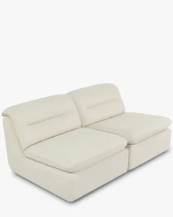 Canapés 2 places modulable, Beige sahara Pulp