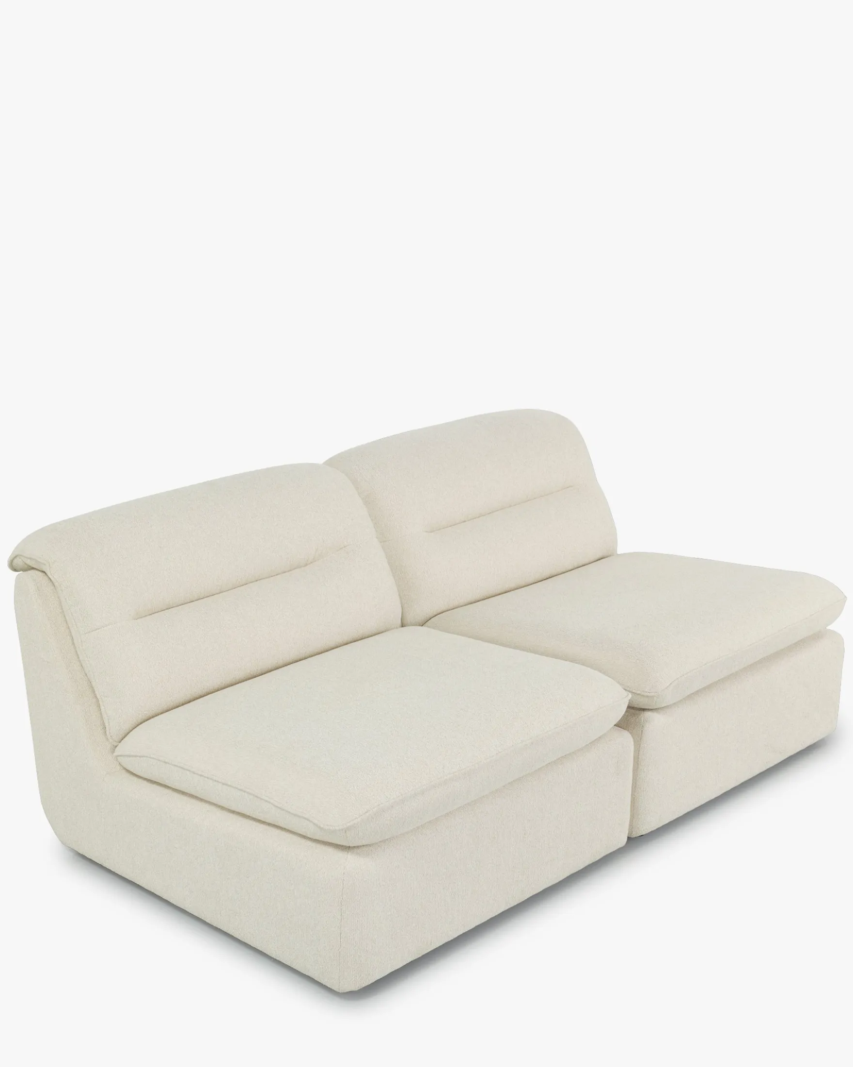 Canapés 2 places modulable, Beige sahara Pulp