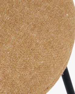 Chaise, Camel sable & métal noir Savio