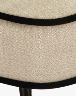 Chaise, Crème vanille & métal noir Wayne