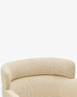 Chaise de bureau rotative, Beige sable & métal noir Baron
