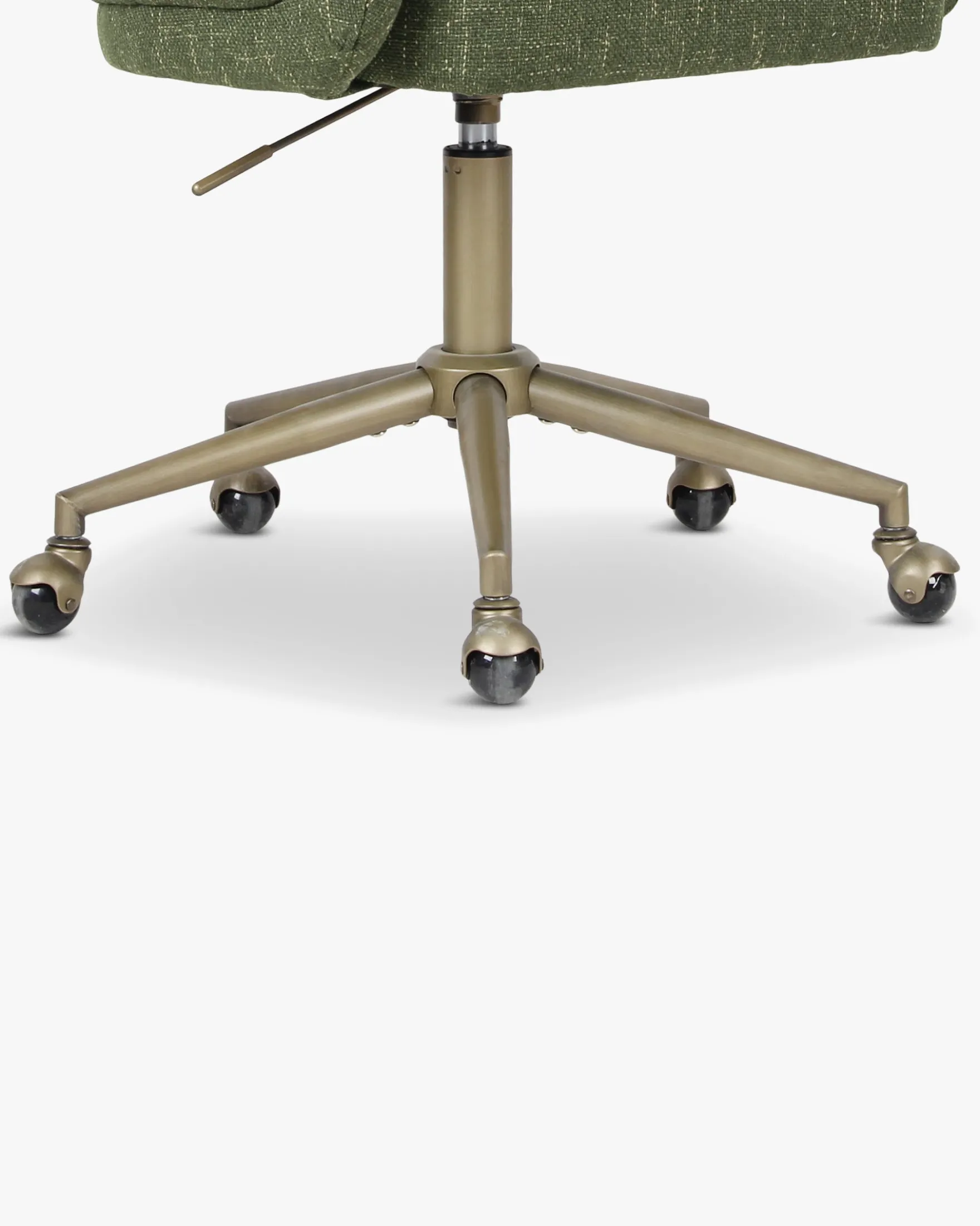 Chaise de bureau rotative, Cactus vert & laiton Volta