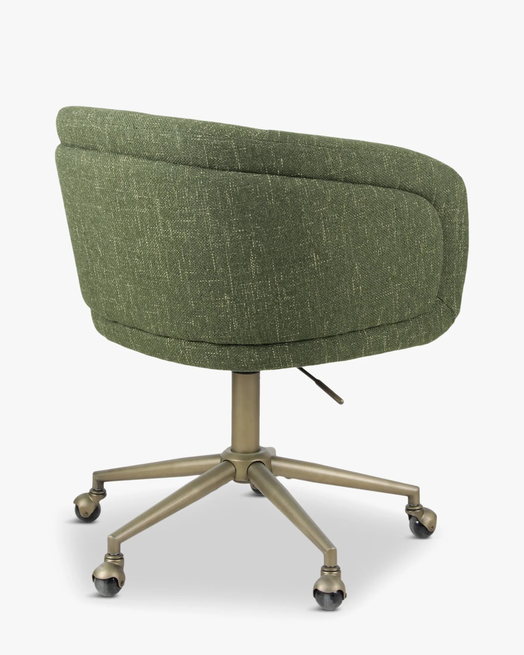 Chaise de bureau rotative, Cactus vert & laiton Volta