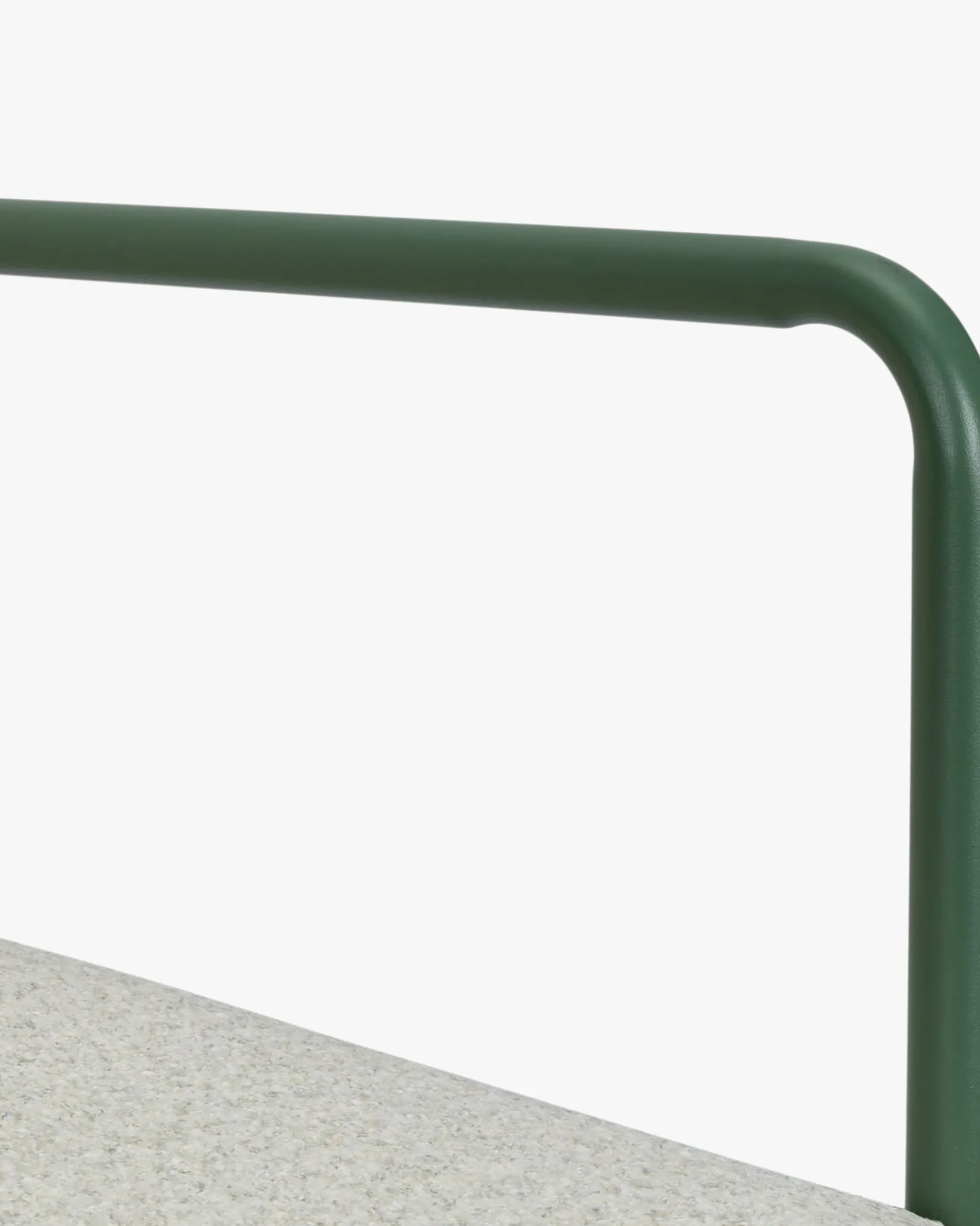 Chaise de jardin, Beige bouclé & métal vert eucalyptus Bonifacio