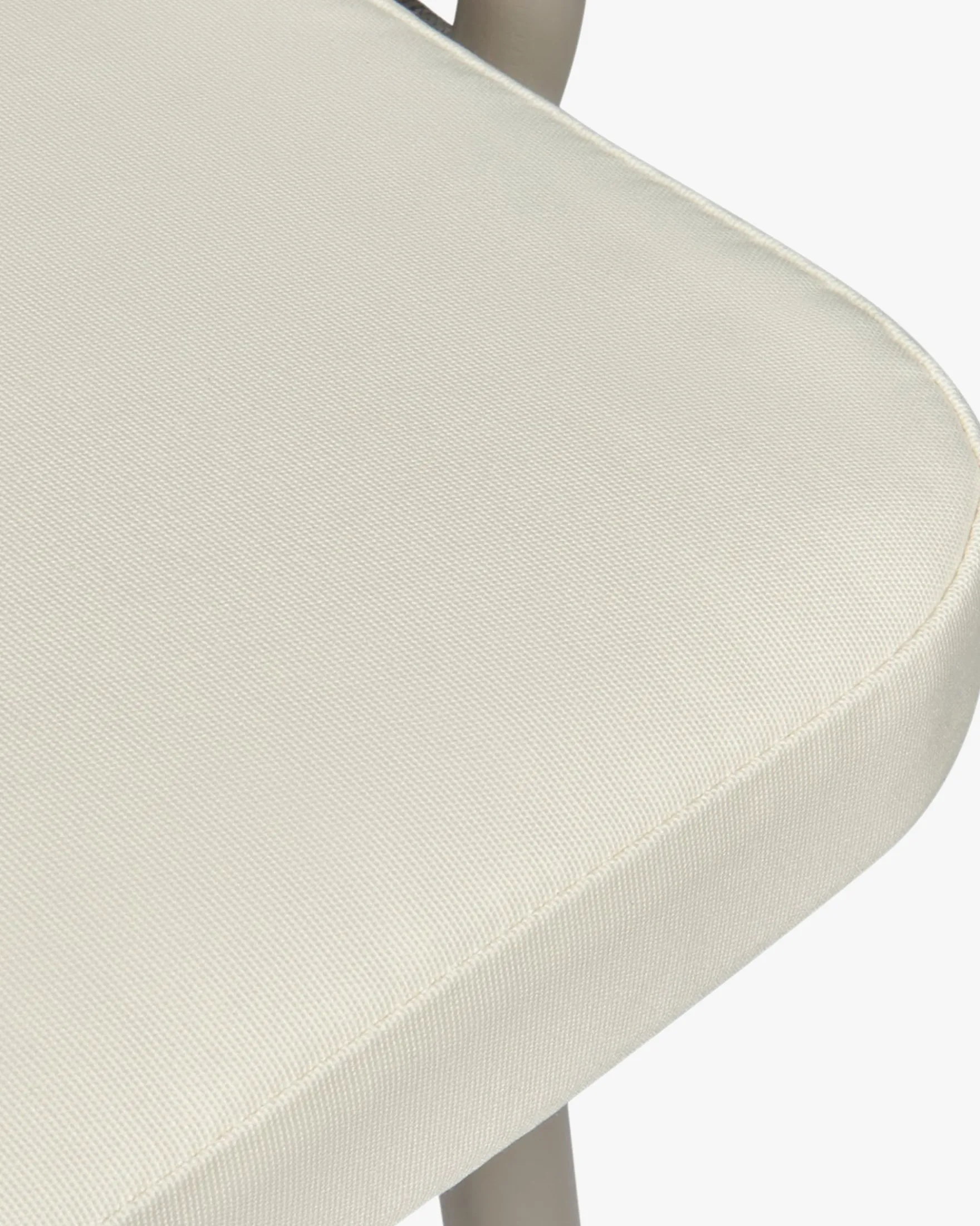 Chaise de jardin, Blanc écru cordage & métal, 65x85 Hamptons