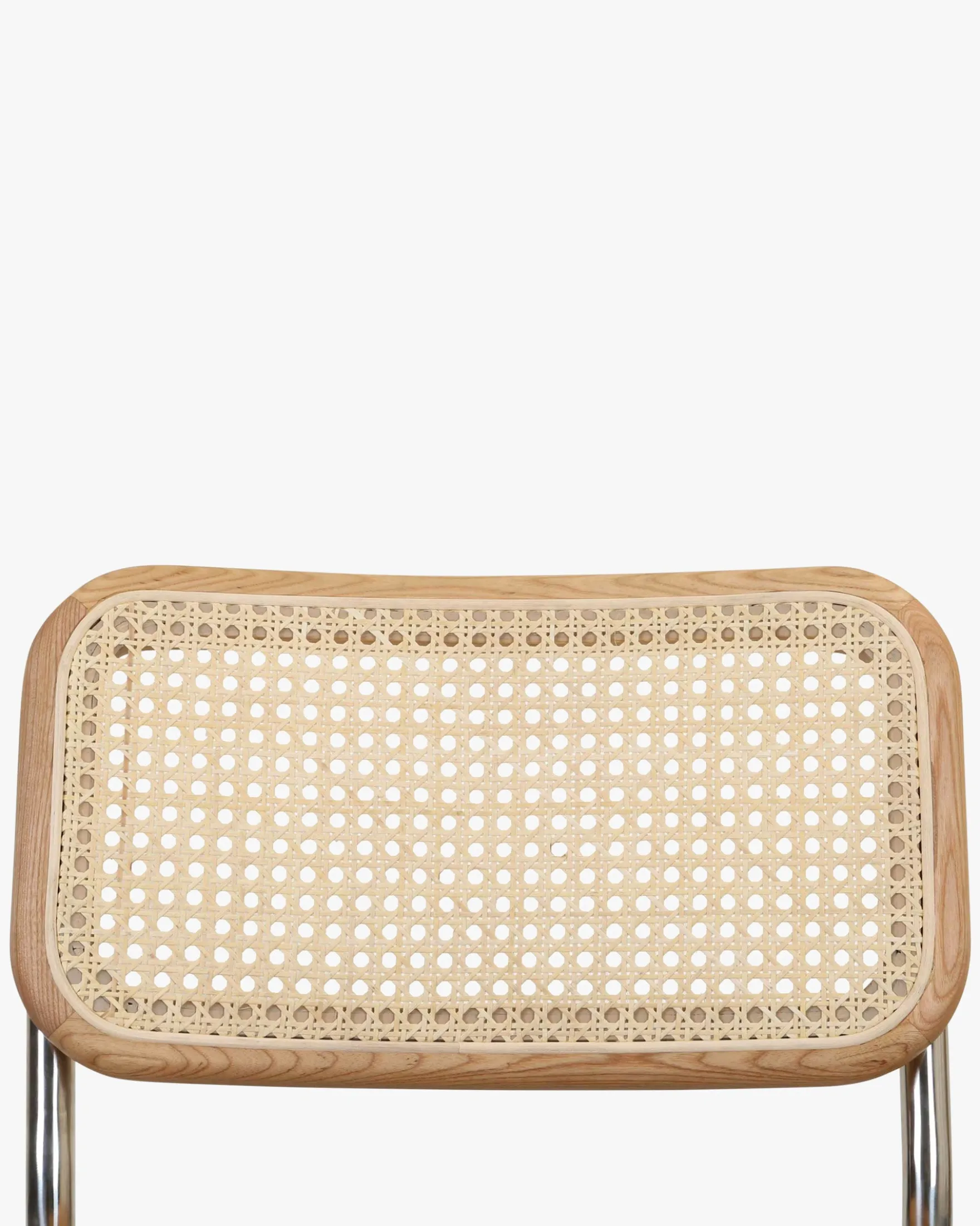 Chaise design, Velours Marron Caramel, Cannage & Métal Chromé Uberto