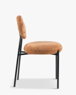 Chaise, Marron peluche & métal noir Arty