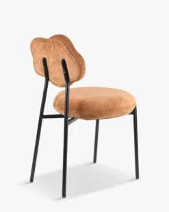 Chaise, Marron peluche & métal noir Arty