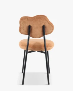 Chaise, Marron peluche & métal noir Arty