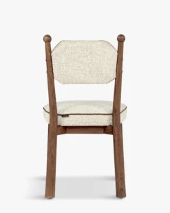 Chaise, Tweed écru meringue & Frêne massif Anna