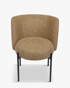 Chaise, Tweed jaune miami & metal noir Ray