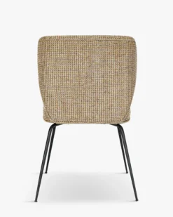 Chaise, Tweed jaune miami & métal noir Wayne