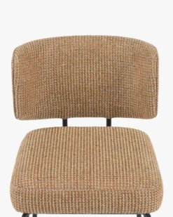 Chaise, Tweed Jaune miami & métal noir Abby