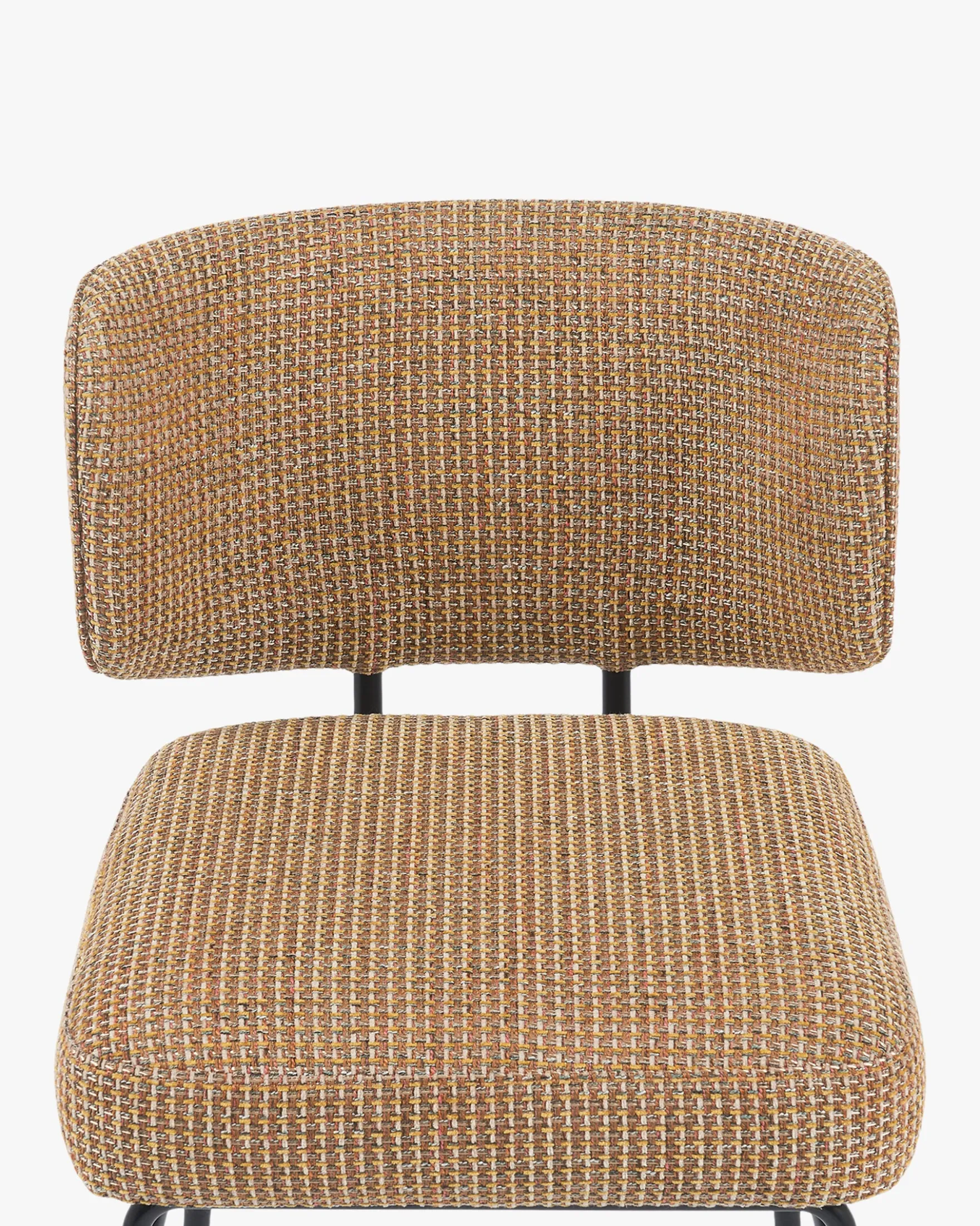 Chaise, Tweed Jaune miami & métal noir Abby