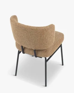 Chaise, Tweed Jaune miami & métal noir Abby