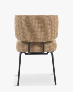 Chaise, Tweed Jaune miami & métal noir Abby