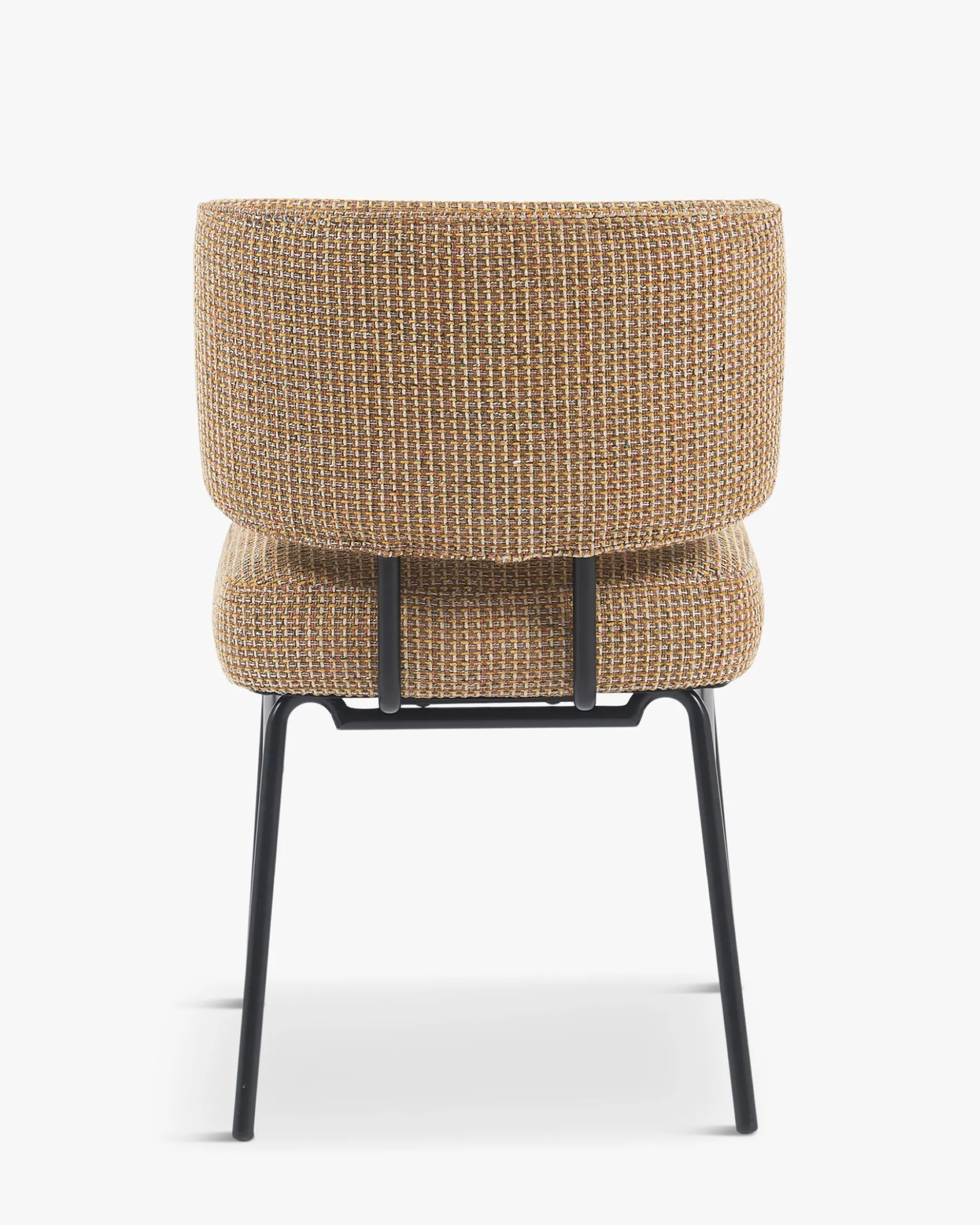 Chaise, Tweed Jaune miami & métal noir Abby