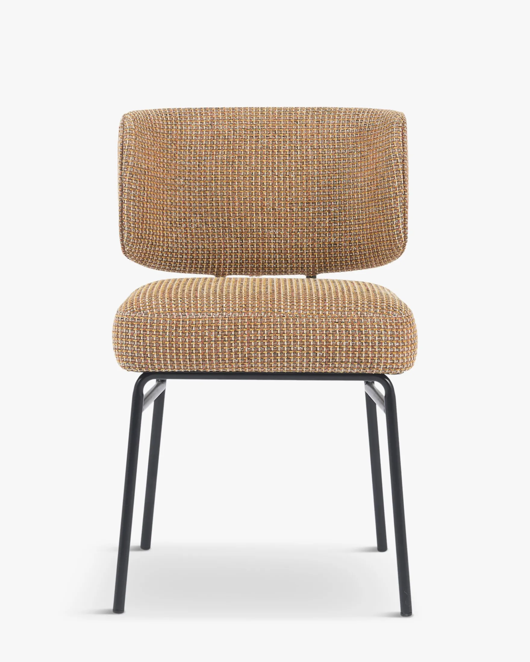 Chaise, Tweed Jaune miami & métal noir Abby