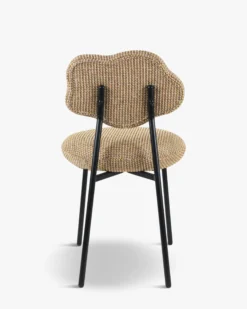 Chaise, Tweed jaune miami & métal noir Arty