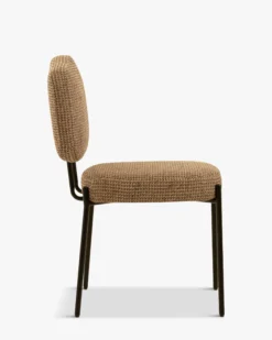 Chaise, Tweed jaune miami & métal noir Mogan