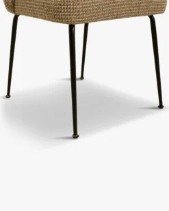 Chaise, Tweed jaune miami & métal noir Aero