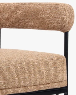 Chaise, Tweed marron chêne & métal noir Arcade