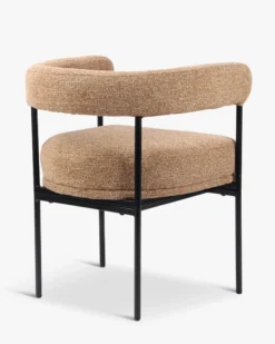 Chaise, Tweed marron chêne & métal noir Arcade