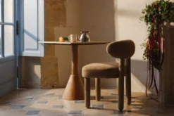 Chaise, Tweed marron écureuil Lugano