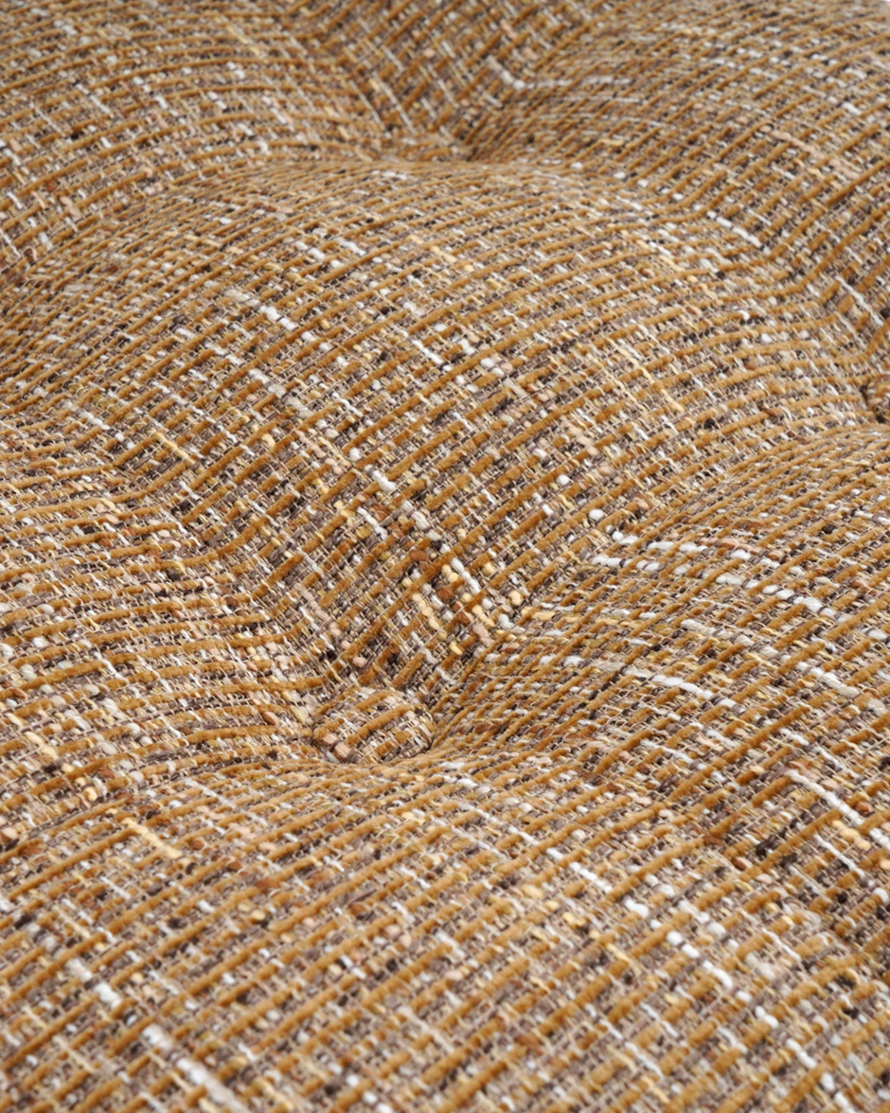 Chaise, Tweed marron ristretto & Métal bronze Orea