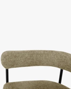 Chaise, Tweed taupe & métal noir Arcade