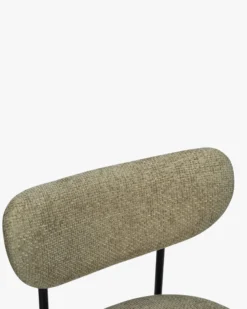 Chaise, Tweed taupe & métal noir Jasper