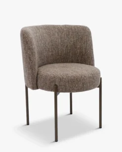 Chaise, Tweed taupe New York & Chocolat Ray