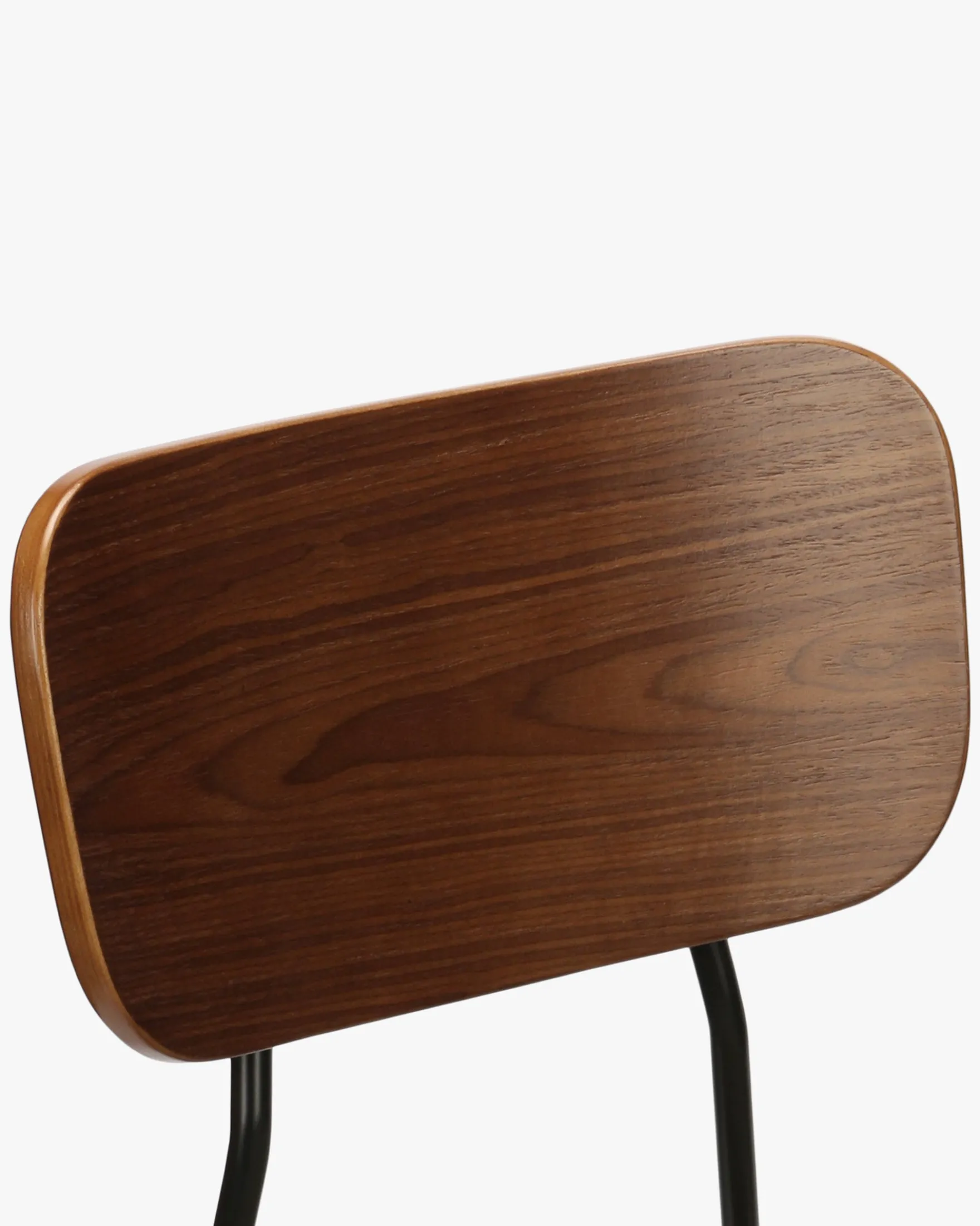 Chaise, Velours vert bouteille, bois noyer & métal noir Eero