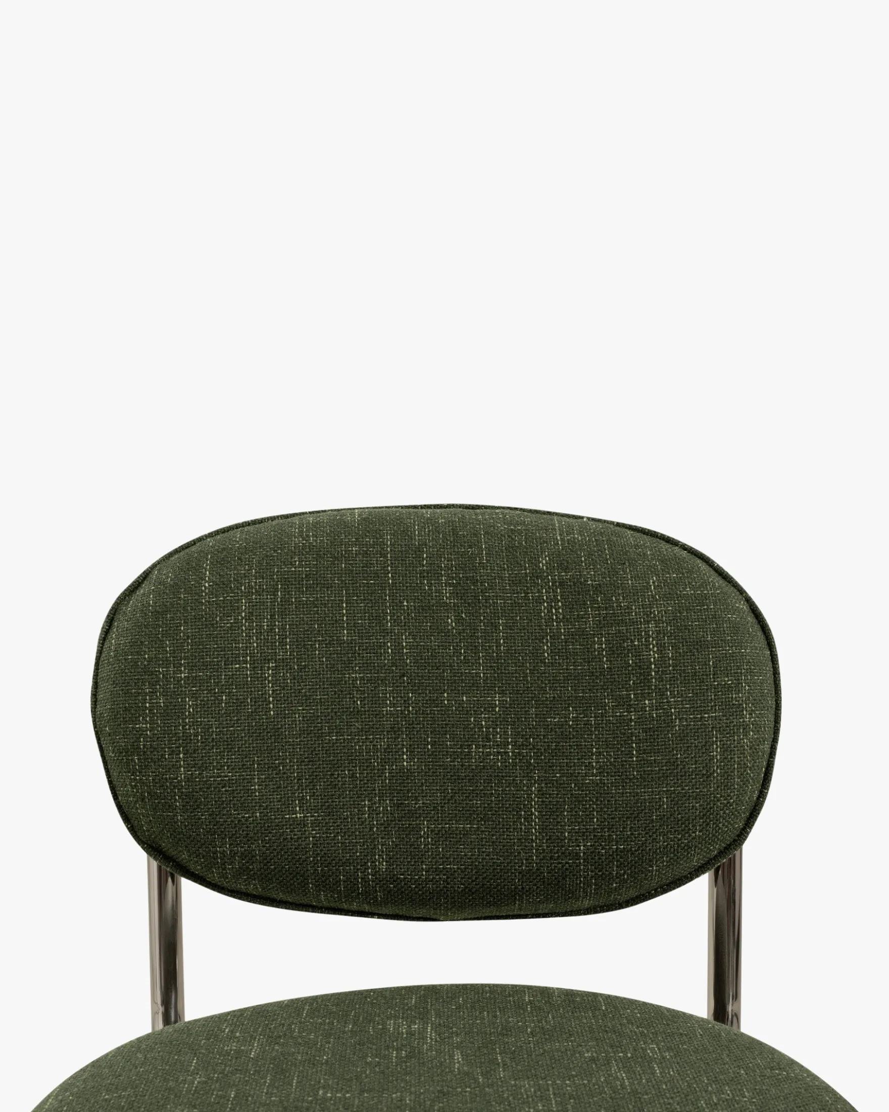 Chaise, Vert cactus & métal chromé Amberta