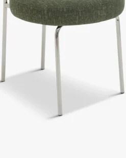 Chaise, Vert cactus & métal chromé Vittoria