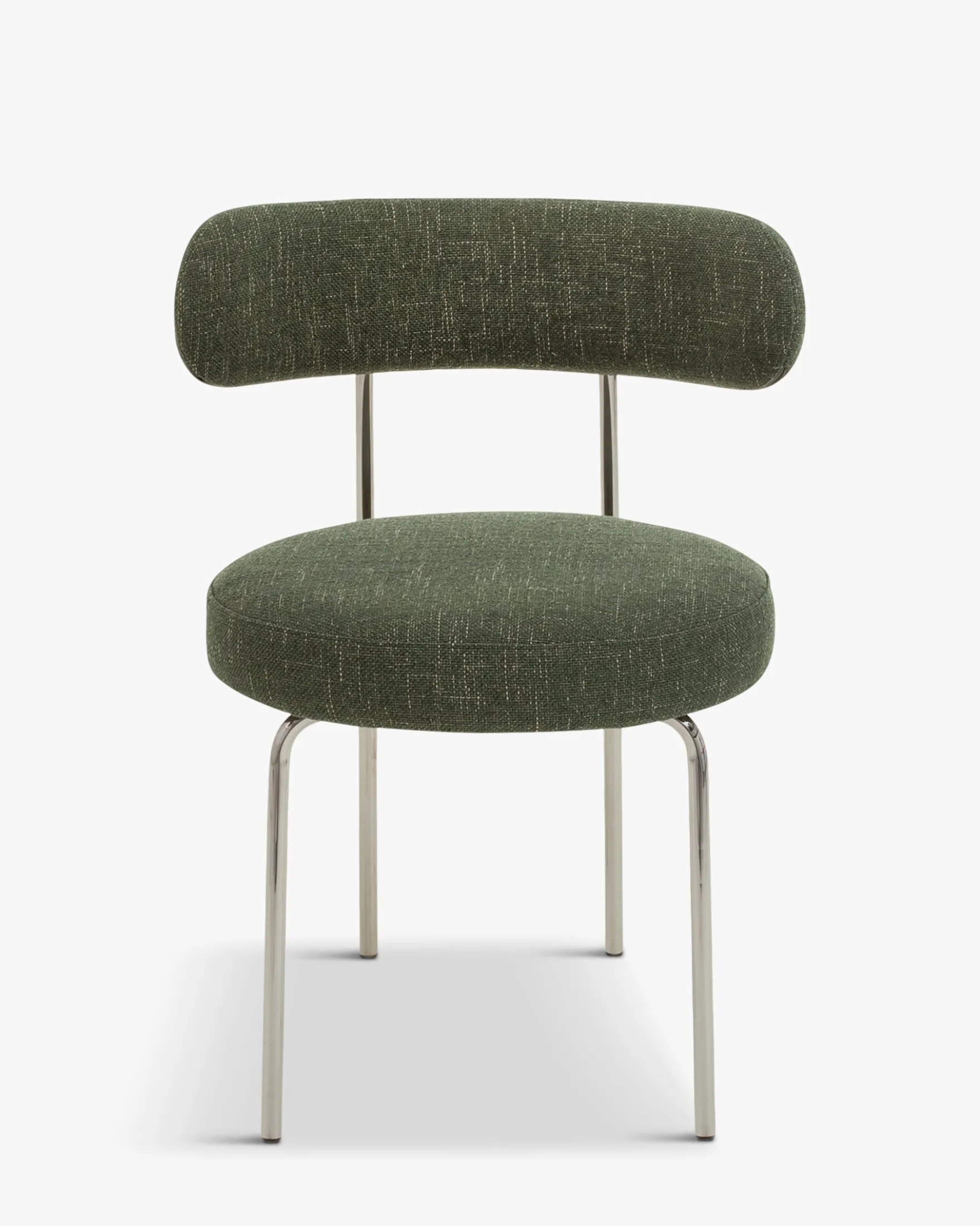 Chaise, Vert cactus & métal chromé Vittoria