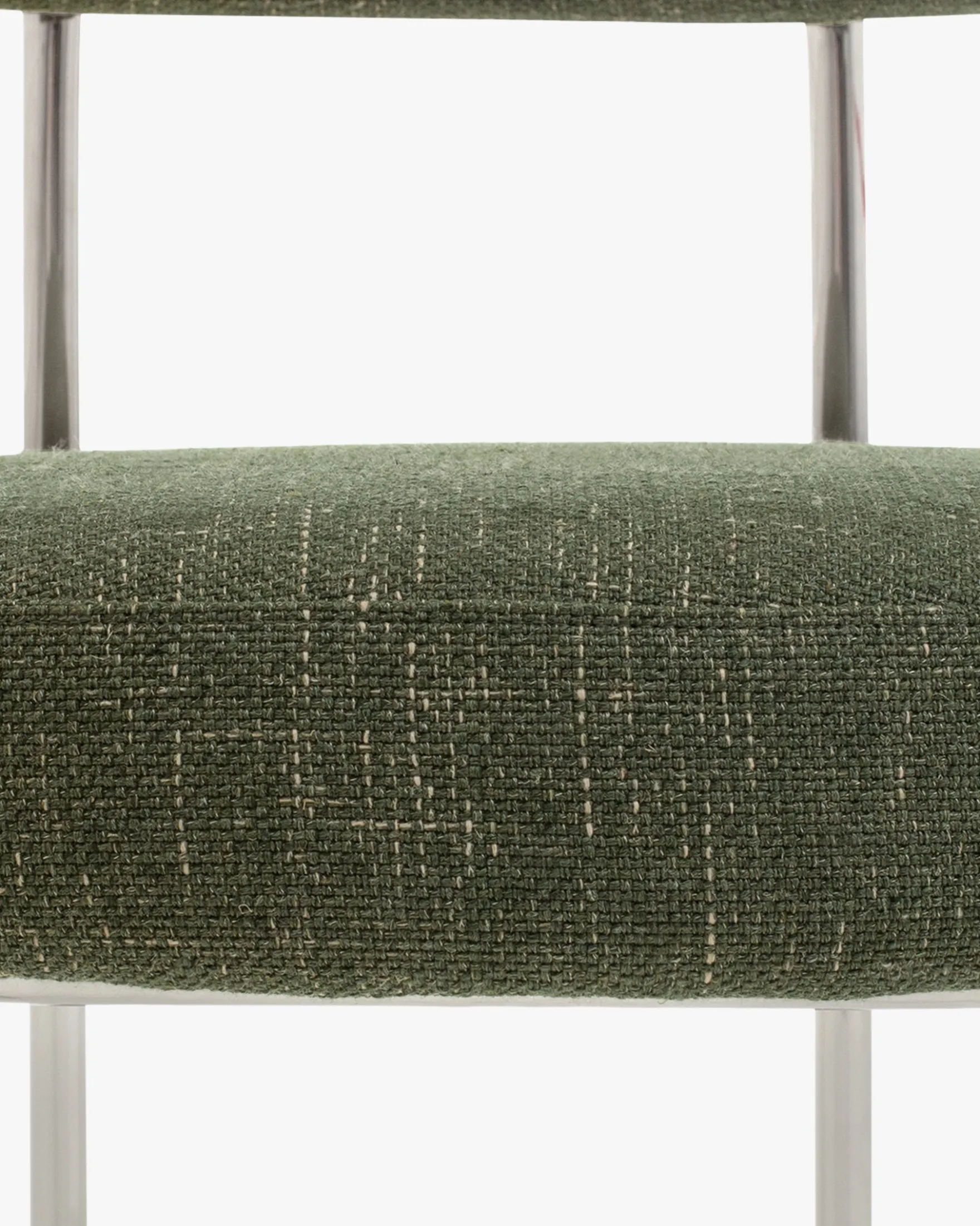 Chaise, Vert cactus & métal chromé Vittoria