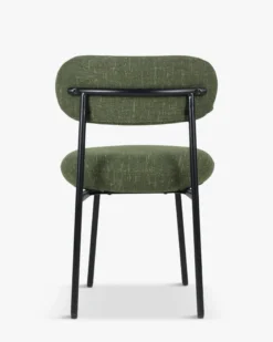 Chaise, Vert cactus & métal noir Maia