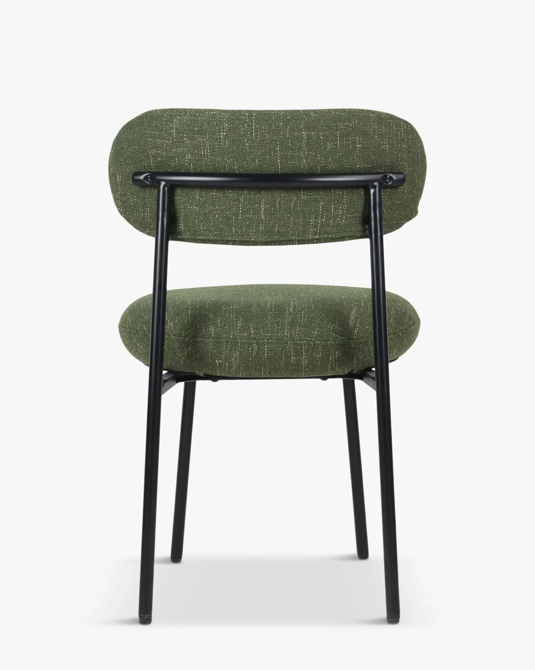 Chaise, Vert cactus & métal noir Maia
