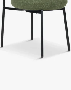 Chaise, Vert cactus & métal noir Maia