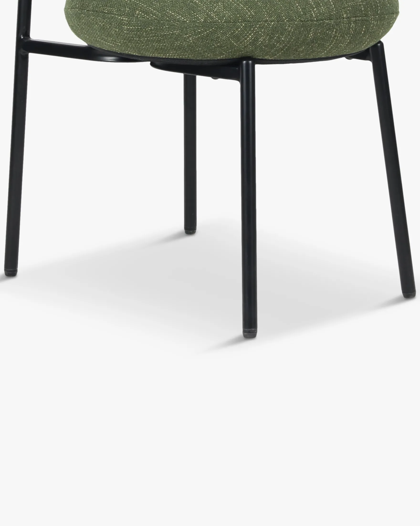 Chaise, Vert cactus & métal noir Maia