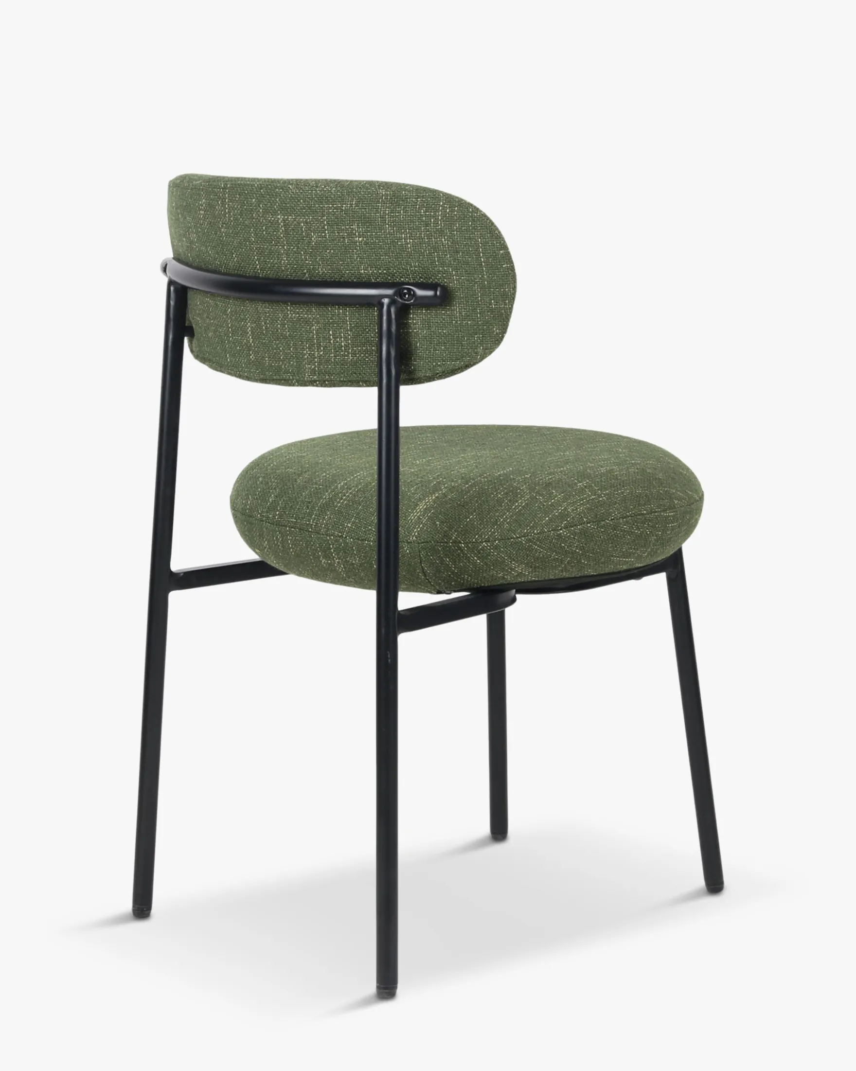 Chaise, Vert cactus & métal noir Maia