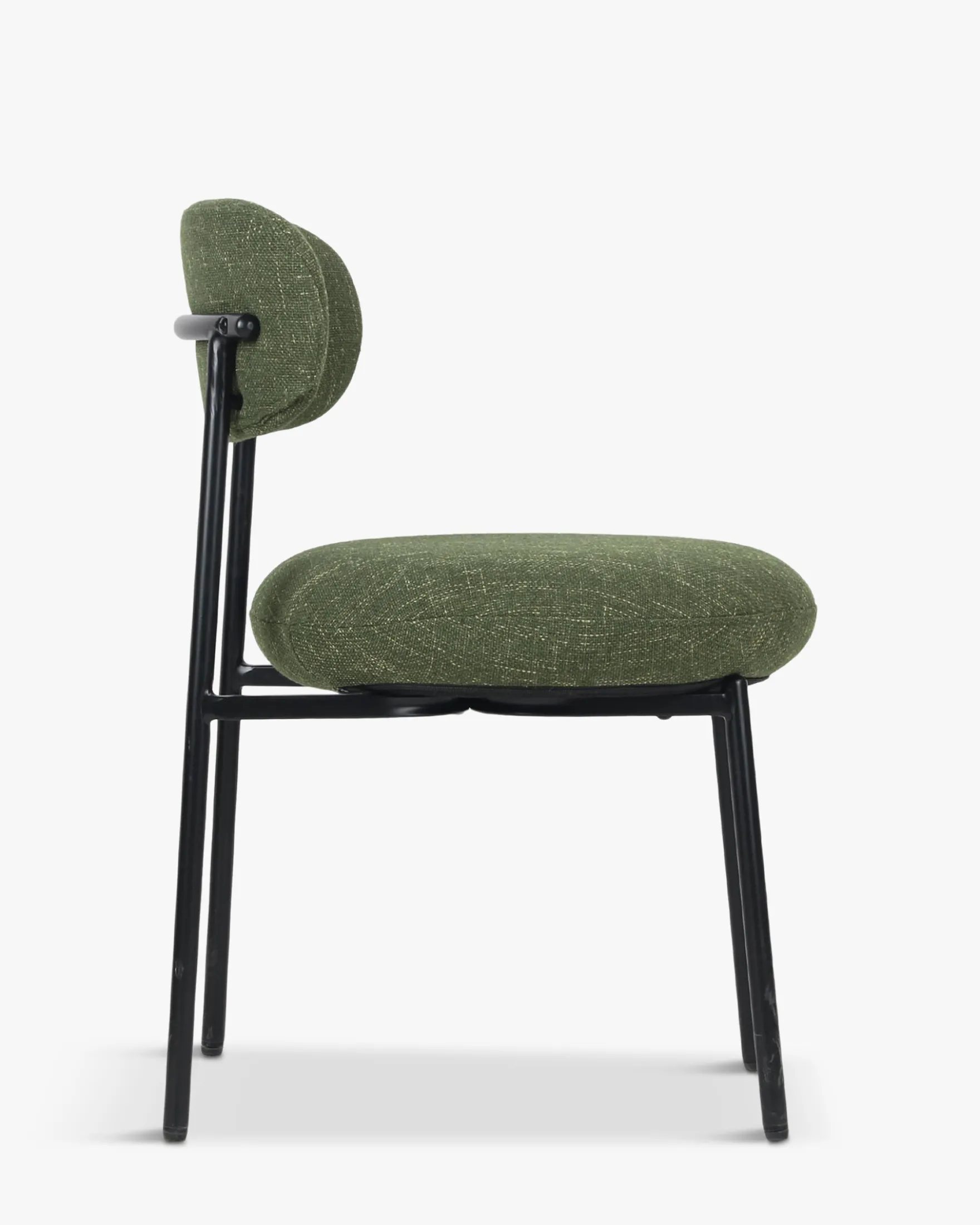 Chaise, Vert cactus & métal noir Maia