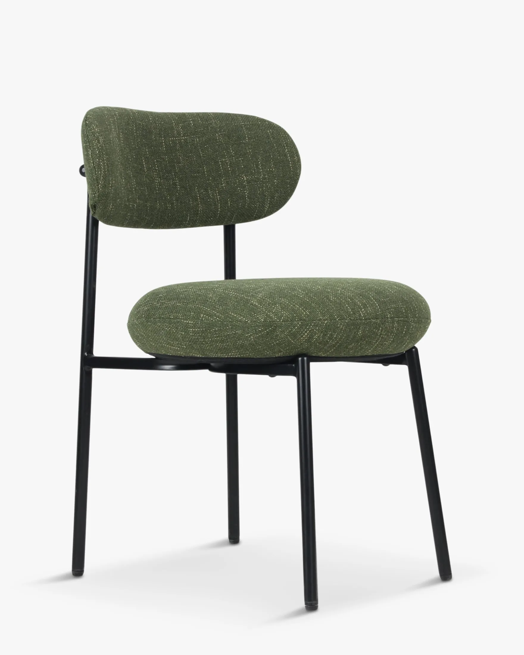 Chaise, Vert cactus & métal noir Maia