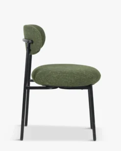 Chaise, Vert cactus & métal noir Maia