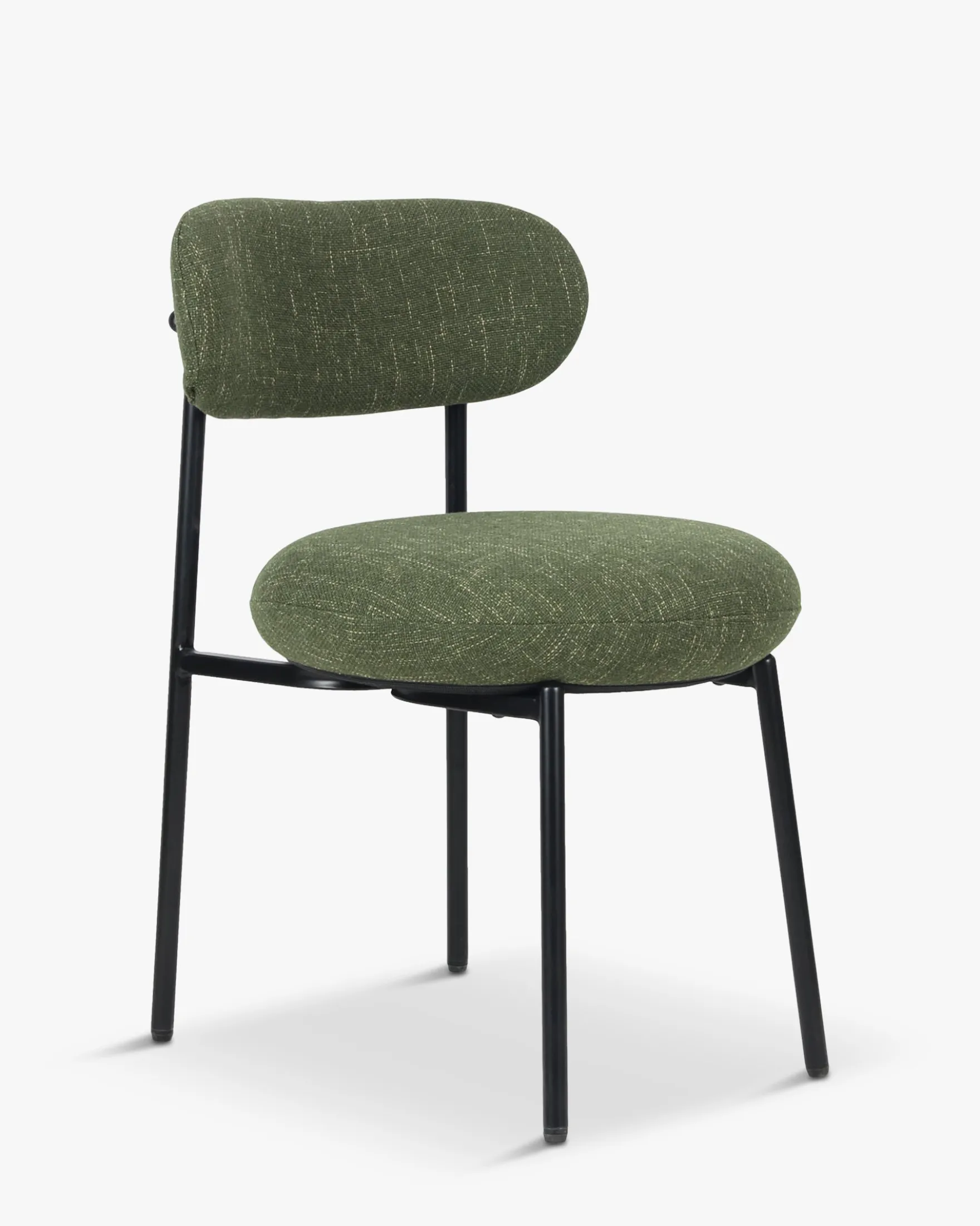 Chaise, Vert cactus & métal noir Maia